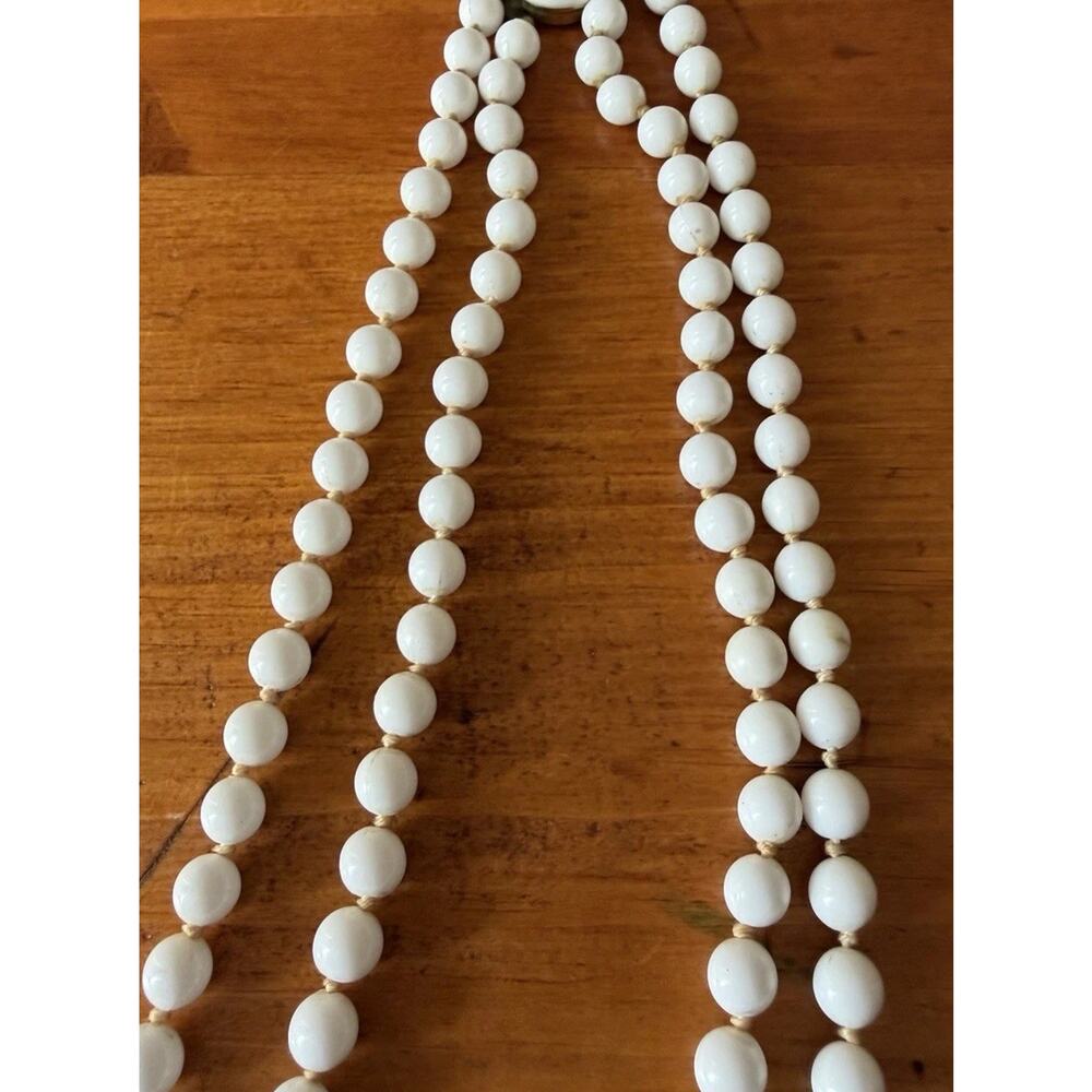 Boho Jewelry Set Neutral Beaded Necklace Bracelet Tassel Bundle Black White - Picture 13 of 16